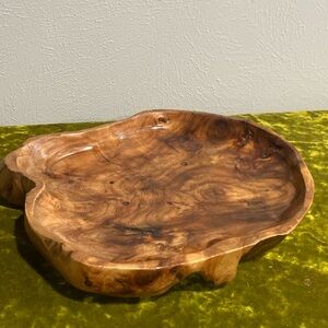 Natural Wood Serving Platter, Burlwood